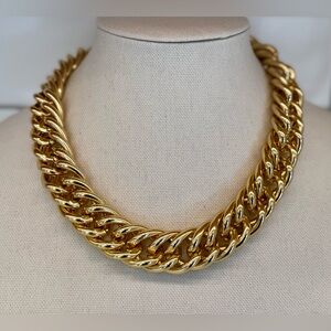 Talbots Gold-Tone Chunky Statement Chain Necklace | ~18” ✨💛